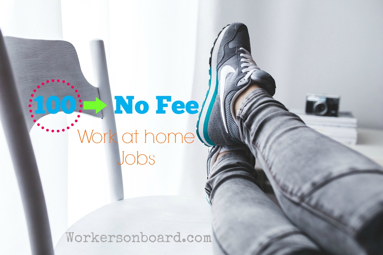 No fee work at home jobs