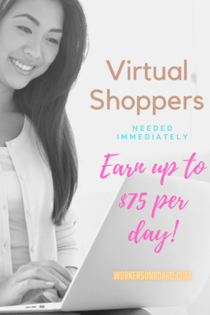 Virtual Shoppers needed immediately - Earn up to $75 per day