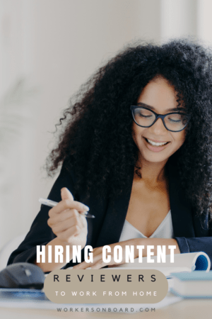 Hiring Content Reviewers to work from home